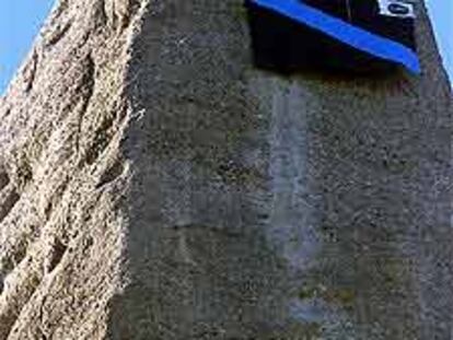 La bandera de Nunca Mais en el Cavall Bernat