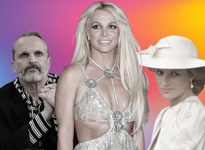 En el centro, Britney Spears, una de las entrevistas más deseadas por las grandes cadenas de Estados Unidos. Con ella, Miguel Bosé y Diana de Gales, dos entrevistados que, en diferentes décadas, concedieron entrevistas explosivas que dieron que hablar durante semanas.