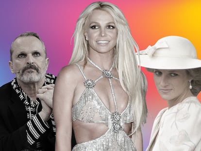 En el centro, Britney Spears, una de las entrevistas más deseadas por las grandes cadenas de Estados Unidos. Con ella, Miguel Bosé y Diana de Gales, dos entrevistados que, en diferentes décadas, concedieron entrevistas explosivas que dieron que hablar durante semanas.
