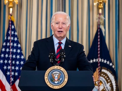 Joe Biden at the White House on Tuesday.