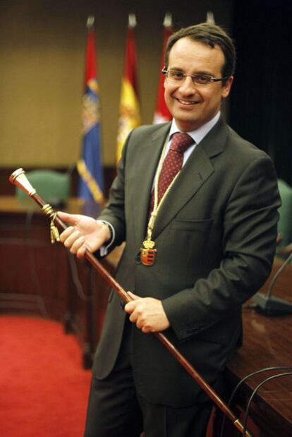 Daniel Ortiz, alcalde de Móstoles, tras tomar posesión.