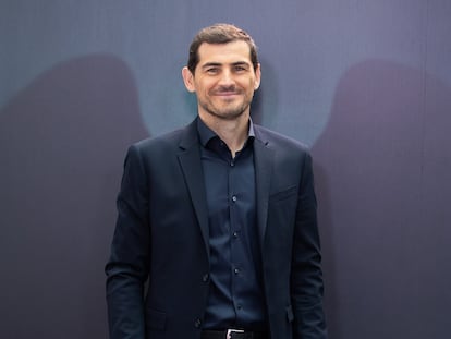 El portero en la presentación del documental 'Iker Casillas: Colgar las alas', en Madrid en noviembre de 2020.