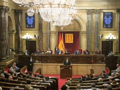 Primera sesi&oacute;n del debate de pol&iacute;tica general en el Parlament.