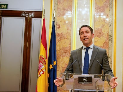 Teodoro García Egea, anunciaba este jueves que abandona su escaño en el Congreso.