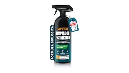 Enzymatic cleaners on white background.