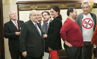 Mas-Colell aquest matí al Parlament.