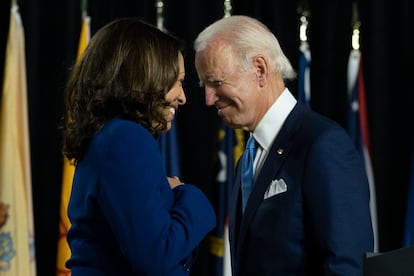 El presidente electo de Estados Unidos, Joe Biden, junto a la vicepresidenta electa, Kamala Harris, en una fotografía del pasado agosto.