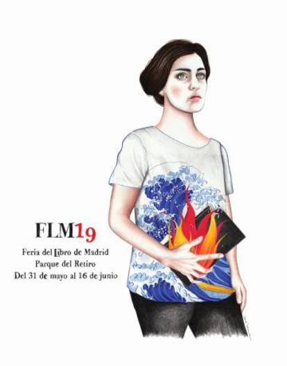 Cartel de la Feria del Libro 2019, creado por Sara Morante.