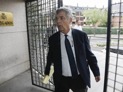 Ángel María Villar, en los juzgados de Madrid. Kike Para
