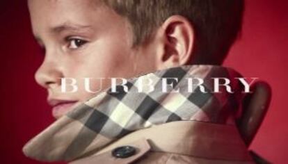 Debut de Romeo Beckham como modelo.