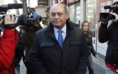 Díaz Ferrán, tras declarar en la Audiencia en marzo.