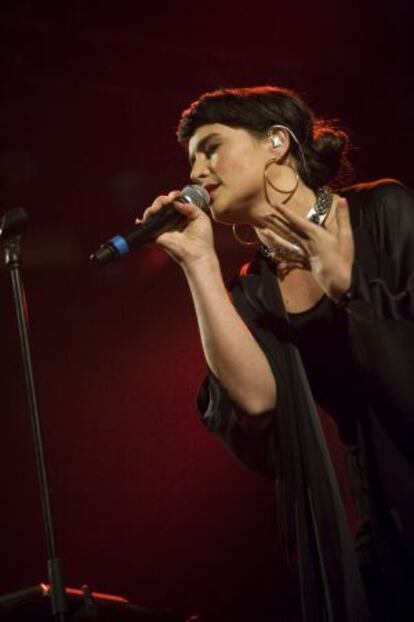 Jessie Ware, en un momento de su actuaci&oacute;n anoche en Primavera Sound.