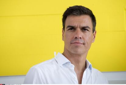 Pedro Sánchez, otro político cuyo físico ha dado que hablar, en Bolonia, Italia, en septiembre de 2014
