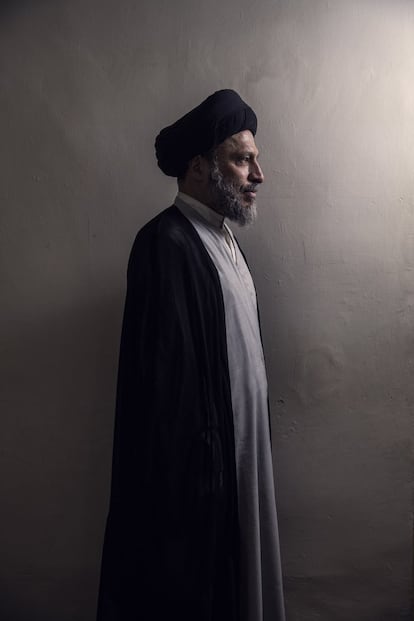 El gran ayatolá Riyadh al Hakeem, miembro de la familia más poderosa del chiismo en Irak.