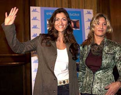 Marilia Andrés (a la izquierda) y Marta Botía, en Madrid.