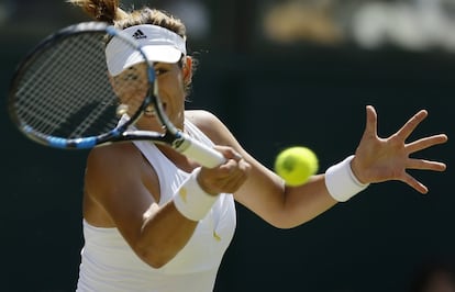 Muguruza en acción.