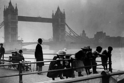 Imagen captada en Londres hacia 1900.