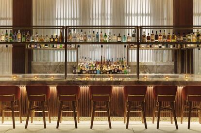 Ambiente del ‘lobby bar’ del hotel Thompson Hollywood.