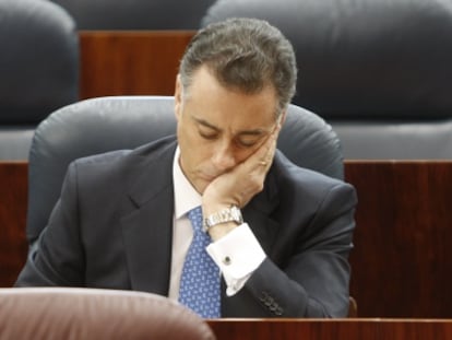 Alberto L&oacute;pez Viejo, en la Asamblea de Madrid en marzo de 2009.