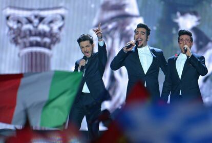 El tr&iacute;o oper&iacute;stico Il Volo, representantes de Italia.