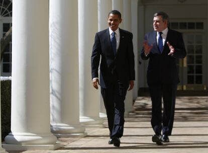 Barak Obama y Gordon Brown, en la Casa Blanca.