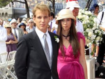 Andrea Casiraghi con Tatiana Santo Domingo.