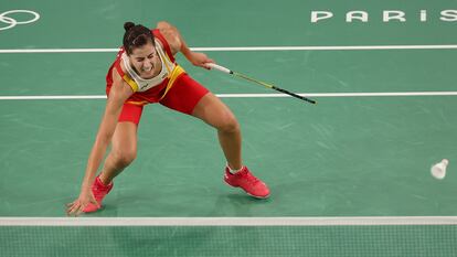 Carolina Marín se rompe la rodilla en París cuando acariciaba la final olímpica de bádminton