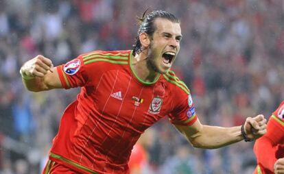 Bale celebra el tanto ante B&eacute;lgica.