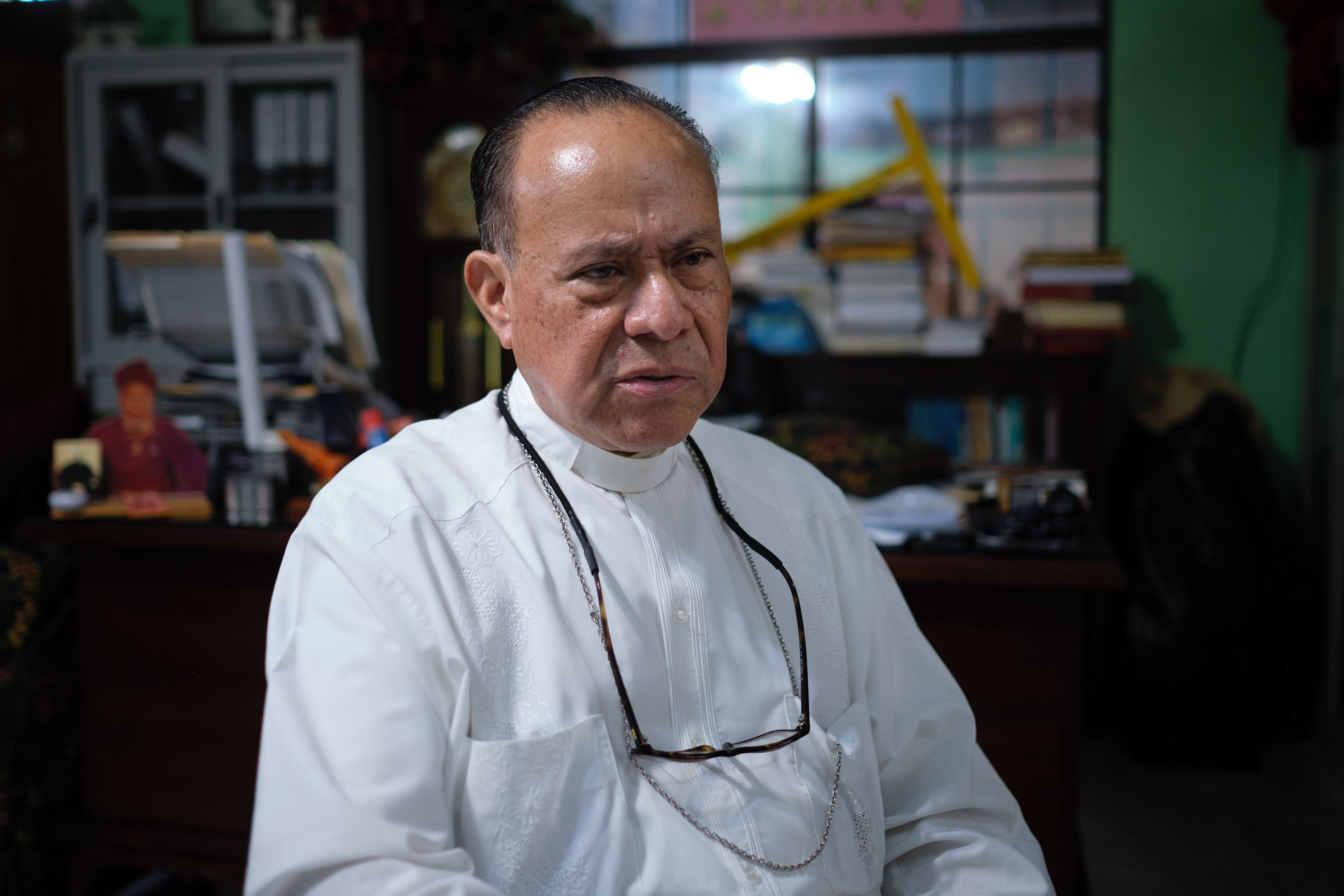 El Obispo Juan Abelardo Mata, en Estelí.