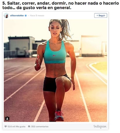 El comentario de Marca Buzz apuntaba a que no hacía falta verla haciendo deporte porque «daba gusto verla en general».