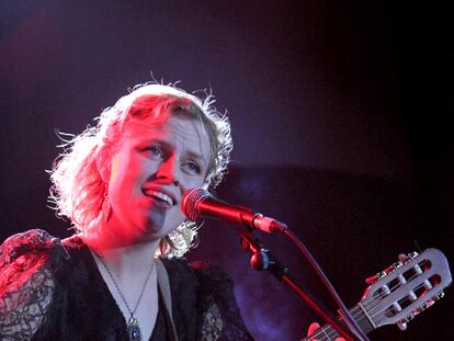 La intérprete islandesa Ólöf Arnalds, anoche en Madrid.