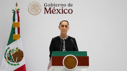Claudia Sheinbaum en Palacio Nacional, el 1 de septiembre.