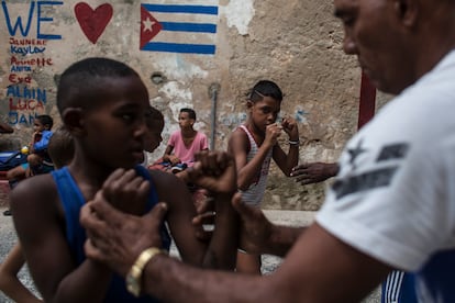 Niños en una clase de box, en La Habana, Cuba, en diciembre de 2016.