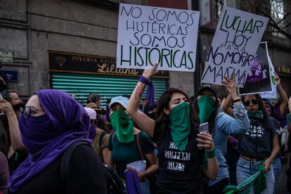 La marcha del pasado 8 de marzo en Ciudad de México.