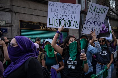 La marcha del pasado 8 de marzo en Ciudad de México.