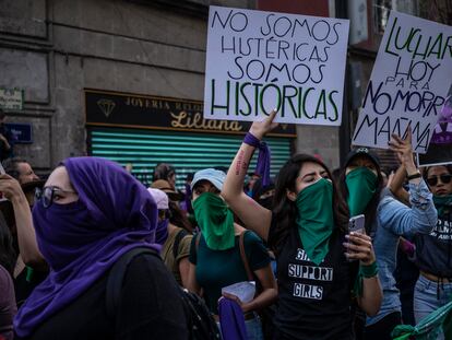 La marcha del pasado 8 de marzo en Ciudad de México.