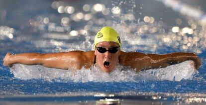 Mireia Belmonte, durante los campeonatos de España.