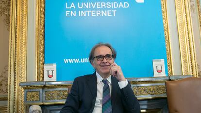 El ministro de Universidades, Joan Subirats, el lunes en un acto de la UNIR, en Madrid.