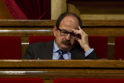 Xavier Crespo, diputado de CiU y exalcalde de Lloret de Mar, en el Parlament.