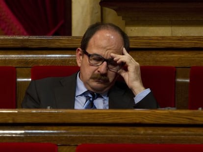 Xavier Crespo, diputado de CiU y exalcalde de Lloret de Mar, en el Parlament.