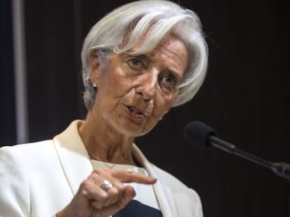 IMF director Christine Lagarde.