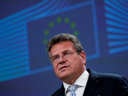 El vicepresidente de la Comisión Europea y responsable del Brexit, Maros Sefcovic.