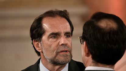 El presidente regional electo de Madeira, Miguel Albuquerque, durante una ceremonia celebrada el pasado 2 de abril en Lisboa.