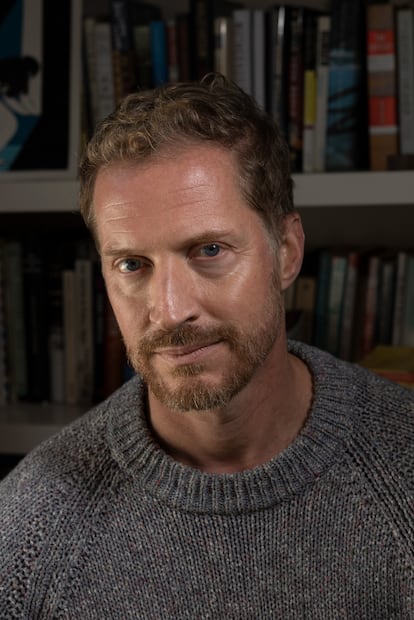 The writer Andrew Sean Greer poses for EL PAÍS at his house in San Francisco.