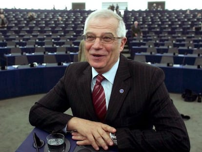 Josep Borrell, en el Parlamento Europeo. 