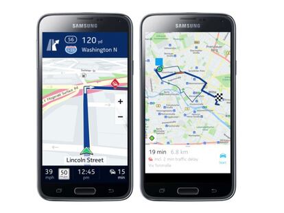 Google Maps tendrá competencia en los Android de Samsung: llega Nokia HERE