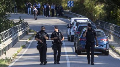 Lugar donde fue abatido el terrorista del atentado de la Rambla de Barcelona.