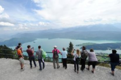 Vistas al lago Walchensee, en la región de Baviera (Alemania).