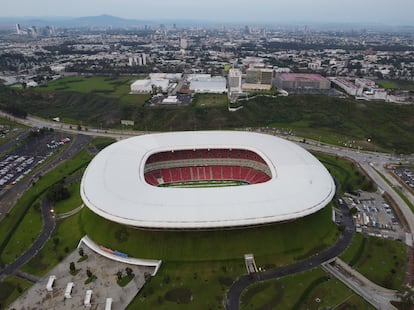 El estadio Ákron, en Zapopan, en el Estado mexicano de Jalisco,  con una capacidad para 50.000 espectadores.