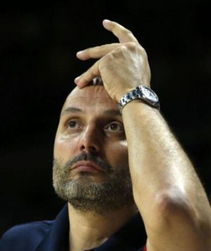Djordjevic, durante el partido de cuartos ante Brasil